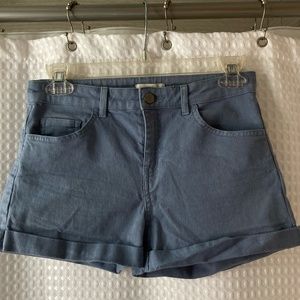 H&M light blue shorts